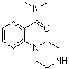 structure of CAS# 494782-69-3, N,N-Dimethyl-2-(piperazin-1-yl)benzamide