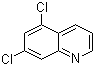 5,7-二氯喹啉分子结构 (CAS 4964-77-6)