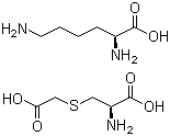 structure of CAS# 49673-81-6, L-Lysine S-(carboxymethyl)-L-cysteine