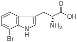 7-溴-D-色氨酸分子结构 (CAS 496929-99-8)