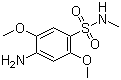 CAS # 49701-24-8, 4-Amino-2,5-dimethoxy-N-methylbenzenesulphonamide, N-Methyl-4-amino-2,5-dimethoxybenzenesulfonamide
