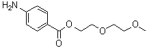 CAS # 49744-35-6, 4-[[2-(2-Methoxyethoxy)ethoxy]carbonyl]aniline, 2-(2-Methoxyethoxy)ethyl 4-aminobenzoate