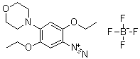 CAS 登录号：4979-72-0, 2,5-二乙氧基-4-(4-吗啉基)偶氮苯四氟硼酸盐