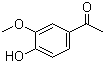 4-羟基-3-甲氧基苯乙酮分子结构 (CAS 498-02-2)