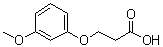 structure of CAS# 49855-03-0, 3-(3-Methoxyphenoxy)propionic acid