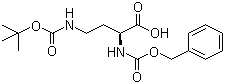 structure of CAS# 49855-91-6, N-Cbz-N'-Boc-L-2,4-Diaminobutyric acid