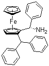 (2R)-1-[(R)-Aminophenylmethyl]-2-(diphenylphosphino)ferrocene molecular structure (CAS 498580-48-6)