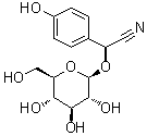 structure of CAS# 499-20-7, (alphaS)-alpha-(beta-D-Glucopyranosyloxy)-4-hydroxybenzeneacetonitrile
