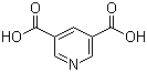 structure of CAS# 499-81-0, 3,5-Pyridinedicarboxylic acid