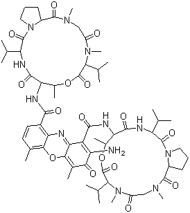 放线菌素 D分子结构 (CAS 50-76-0)
