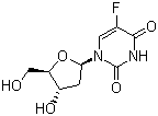5-氟-2'-脱氧脲核苷分子结构 (CAS 50-91-9)