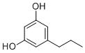 5-丙基苯-1,3-二醇分子结构 (CAS 500-49-2)