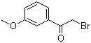 structure of CAS# 5000-65-7, 2-Bromo-3'-methoxyacetophenone