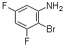 2-溴-3,5-二氟苯胺分子结构 (CAS 500357-40-4)