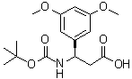 CAS 登录号：500788-94-3, (betaR)-beta-[[叔丁氧羰基]氨基]-3,5-二甲氧基苯丙酸