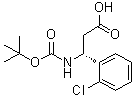 structure of CAS# 500789-05-9, (betaR)-2-氯-beta-[[(1,1-二甲基乙氧基)羰基]氨基]苯丙酸