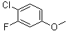 4-Chloro-3-fluoroanisole molecular structure (CAS 501-29-1)