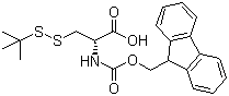 Fmoc-S-tert-butylthio-D-cysteine molecular structure (CAS 501326-55-2)