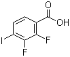 structure of CAS# 501433-05-2, 2,3-二氟-4-碘苯甲酸