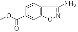 3-Amino-1,2-benzisoxazole-6-carboxylic acid methyl ester molecular structure (CAS 501904-27-4)