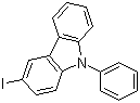 structure of CAS# 502161-03-7, 3-Iodo-9-phenylcarbazole