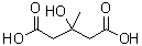 structure of CAS# 503-49-1, beta-Hydroxy-beta-methylglutaric acid