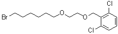 structure of CAS# 503070-57-3, 2-[2-(6-溴己氧基)乙氧基甲基]-1,3-二氯苯