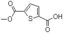 structure of CAS# 50340-79-9, 5-(Methoxycarbonyl)thiophene-2-carboxylic acid