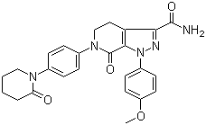 structure of CAS# 503612-47-3, Apixaban