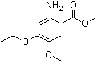 structure of CAS# 50413-53-1, Methyl 4-isopropoxy-5-methoxyanthranilate