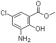 structure of CAS# 5043-81-2, Methyl 3-amino-5-chloro-2-hydroxybenzoate