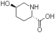 CAS # 50439-45-7, (2S,5R)-trans-5-Hydroxypiperidine-2-carboxylic acid