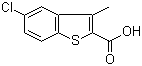 5-Chloro-3-methyl-1-benzothiophene-2-carboxylic acid molecular structure (CAS 50451-84-8)