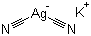 氰化银钾分子结构 (CAS 506-61-6)