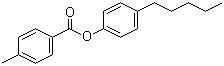 structure of CAS# 50649-59-7, 4-Pentylphenyl 4-methylbenzoate