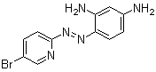 structure of CAS# 50768-75-7, 5-溴-2-[(2,4-二氨基苯基)偶氮]吡啶