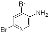 structure of CAS# 50786-37-3, 4,6-Dibromo-3-pyridinamine