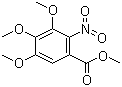 structure of CAS# 5081-42-5, Methyl 2-nitro-3,4,5-trimethoxybenzoate