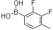 (2,3-Difluoro-4-methylphenyl)boronic acid molecular structure (CAS 508235-16-3)