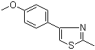 structure of CAS# 50834-78-1, 4-(4-Methoxyphenyl)-2-methylthiazole