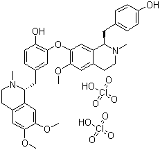 CAS 登录号：5088-90-4, 莲心碱高氯酸盐