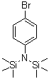 structure of CAS# 5089-33-8, N,N-Bis(trimethylsilyl)-4-bromoaniline