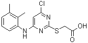 structure of CAS# 50892-23-4, Pirinixic acid