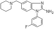 CAS 登录号：509093-98-5, 1-(3-氟苯基)-5-[(哌啶-1-基)甲基]-1H-苯并咪唑-2-胺
