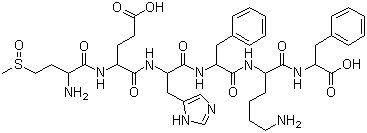 CAS 登录号：50913-93-4, 4-(甲基亚磺酰基)-L-2-氨基丁酰-L-alpha-谷氨酰-L-组氨酰-L-苯丙氨酰-D-赖氨酰-L-苯丙氨酸