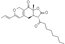 structure of CAS# 50980-32-0, 红曲黄素