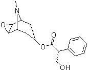 CAS # 51-34-3, Scopolamine, 9-Methyl-3-oxa-9-azatricyclo[3.3.1.02,4]nonan-7-ol (-)-alpha-(hydroxymethyl)benzeneacetate