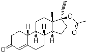 structure of CAS# 51-98-9, 19-Norethindrone acetate
