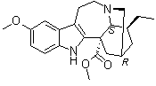 structure of CAS# 510-22-5, Voacangine