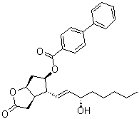 CAS 登录号：51014-26-7, [1,1'-联苯]-4-羧酸 (3aR,4R,5R,6aS)-六氢-4-[(1E,3S)-3-羟基-1-辛烯-1-基]-2-氧代-2H-环戊二烯并[b]呋喃-5-基酯
